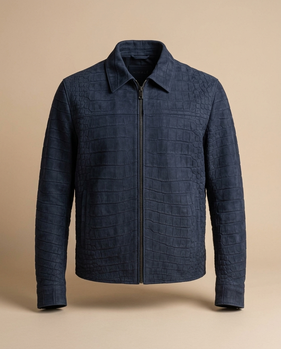 Midnight Navy Zip Blouson