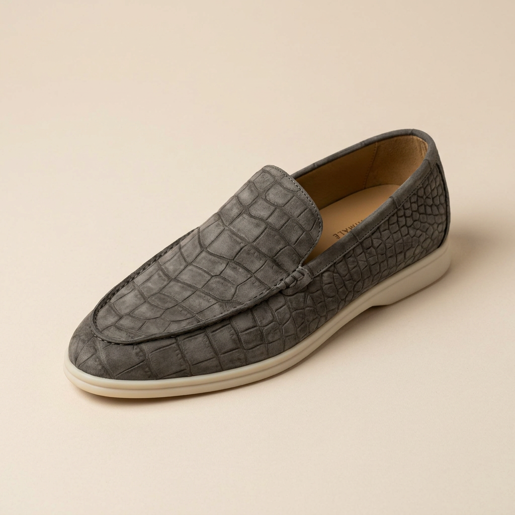 Charcoal Nubuck Loafer