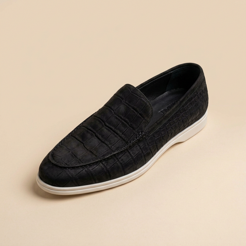 Black Nubuck Loafer