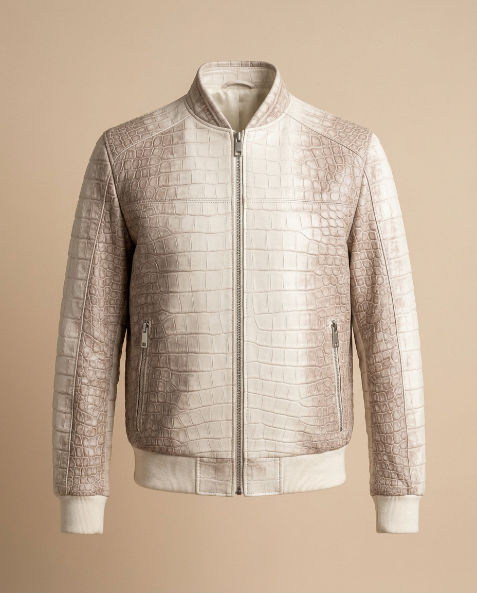 Crocodile Bomber Jacket